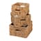 Honey Can Do Square Wicker Natural Nesting Baskets